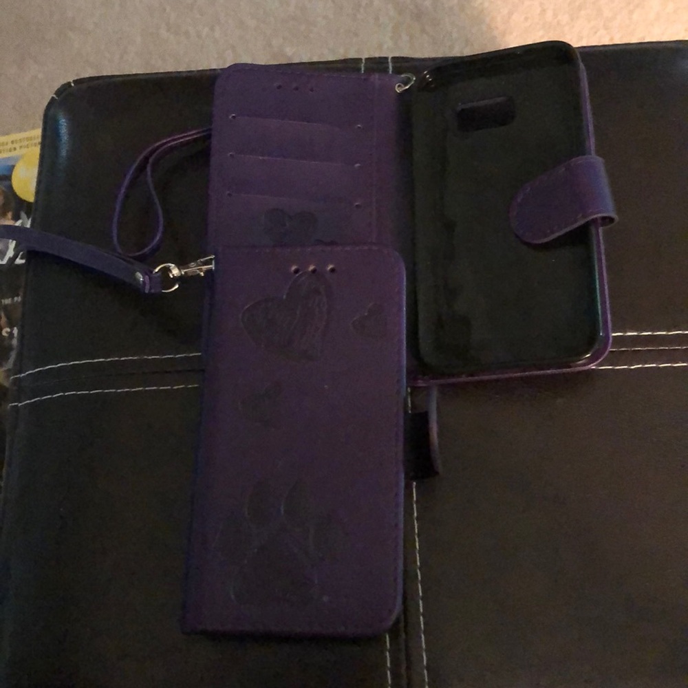 Two Samsung 5or 6 Leather phone cases  Samsung 7